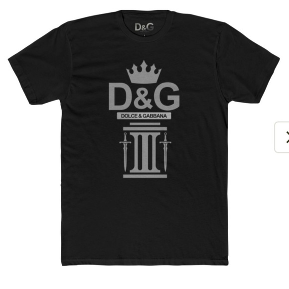D&G Dolce & Gabbana "Midevil logo" Fitted T-Shirt  3 colors - Picture 1 of 4